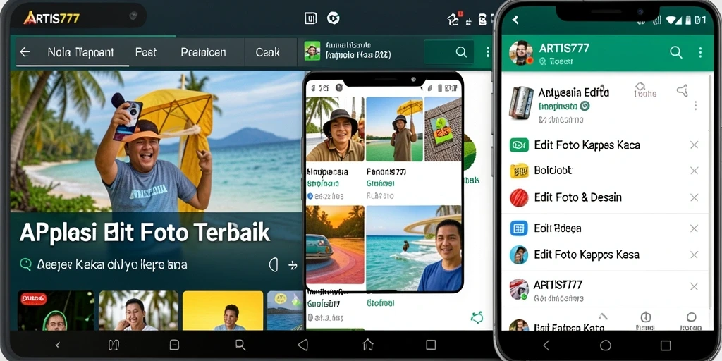 Tampilan antarmuka ARTIS777 yang simple dan mudah digunakan.