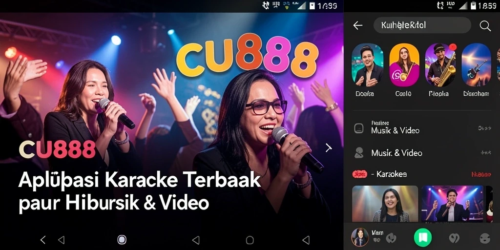 Antarmuka pengguna CU888 yang intuitif untuk pengalaman Karaoke.