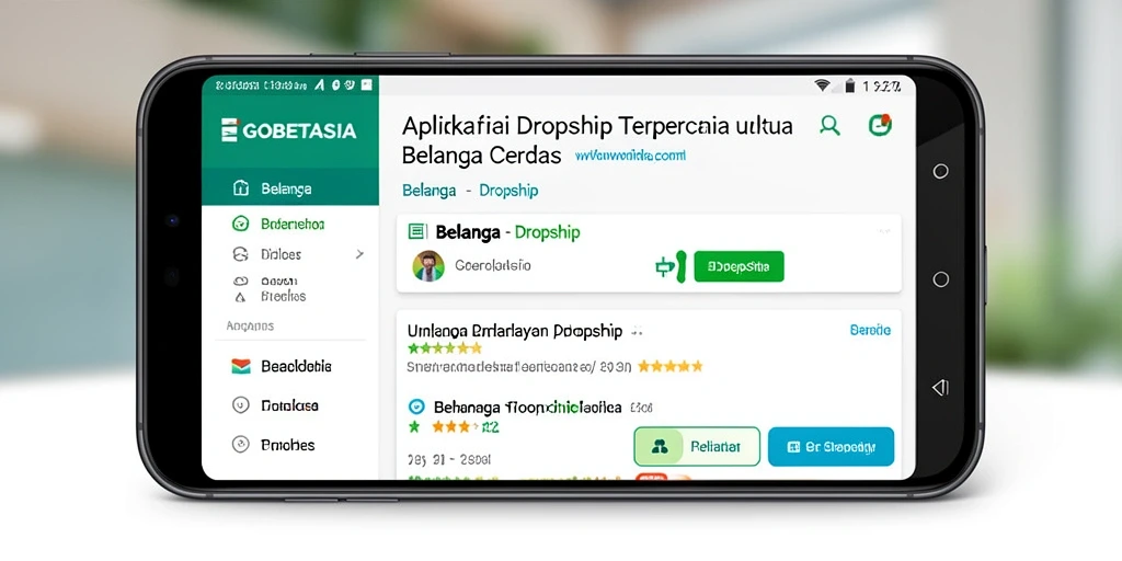 Antarmuka GOBETASIA menampilkan produk dengan jelas dan menarik.