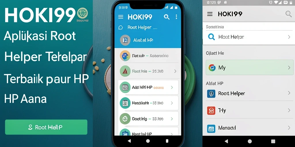 Tampilan antarmuka HOKI99 yang intuitif untuk rooting perangkat.